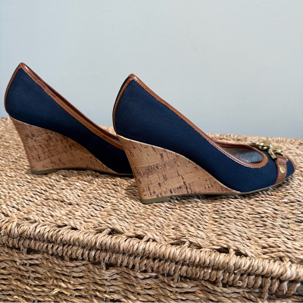 Tommy Hilfiger Tawnisha Cork Wedges - Picture 5 of 12
